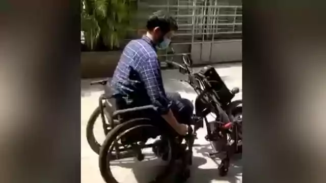 Wheelchair Motorcycle Attachment